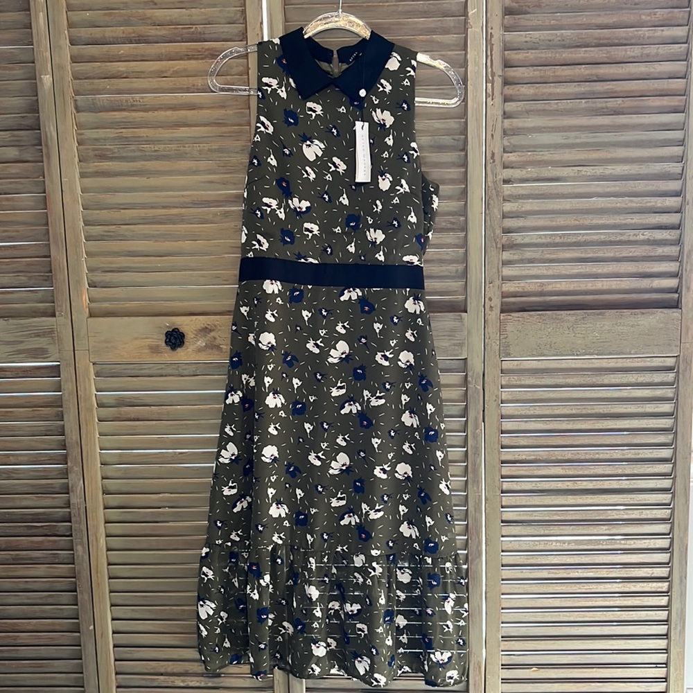 NWT After Market green floral dress Size Medium